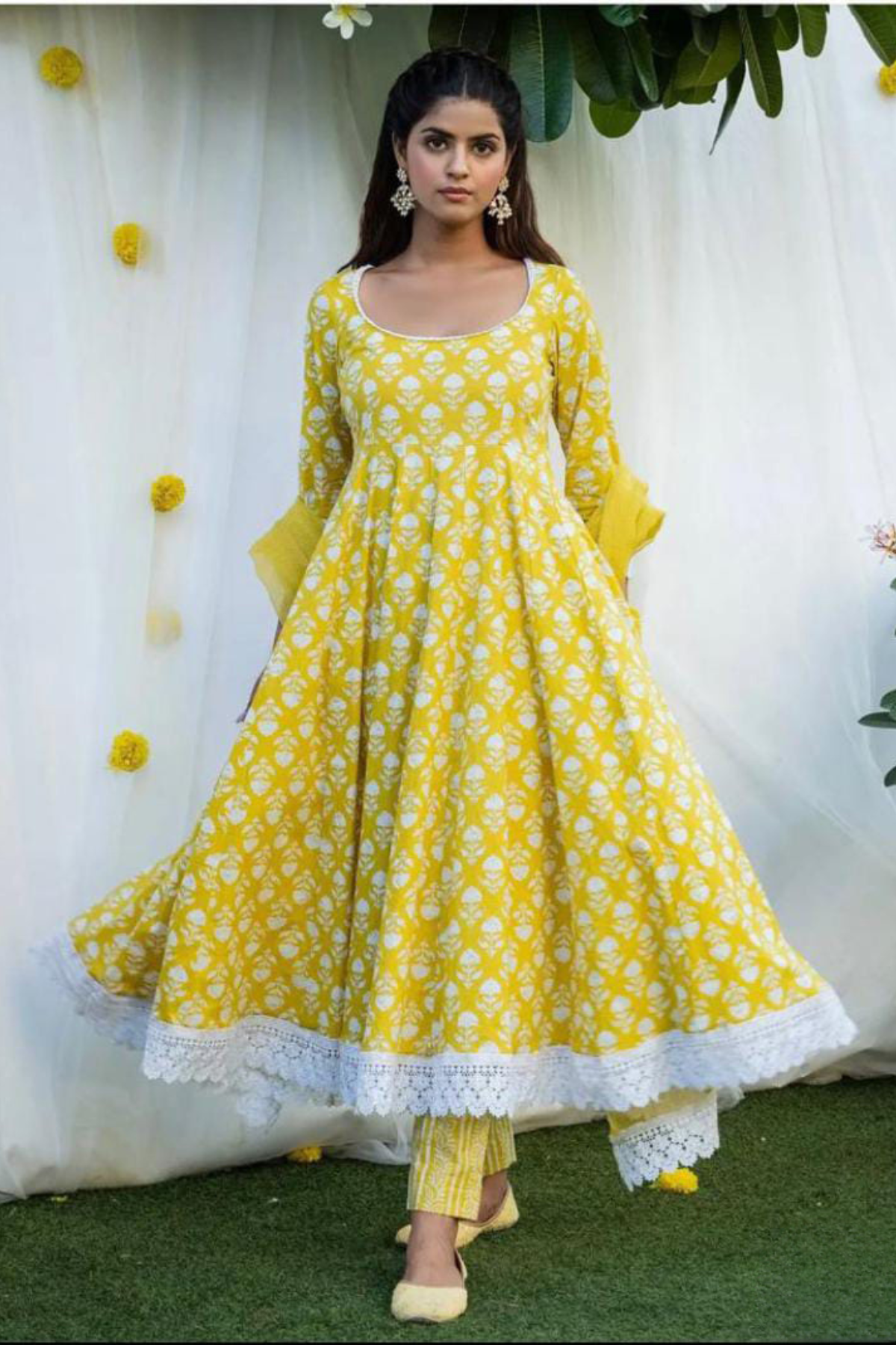 Anarkali Lace Work Suit