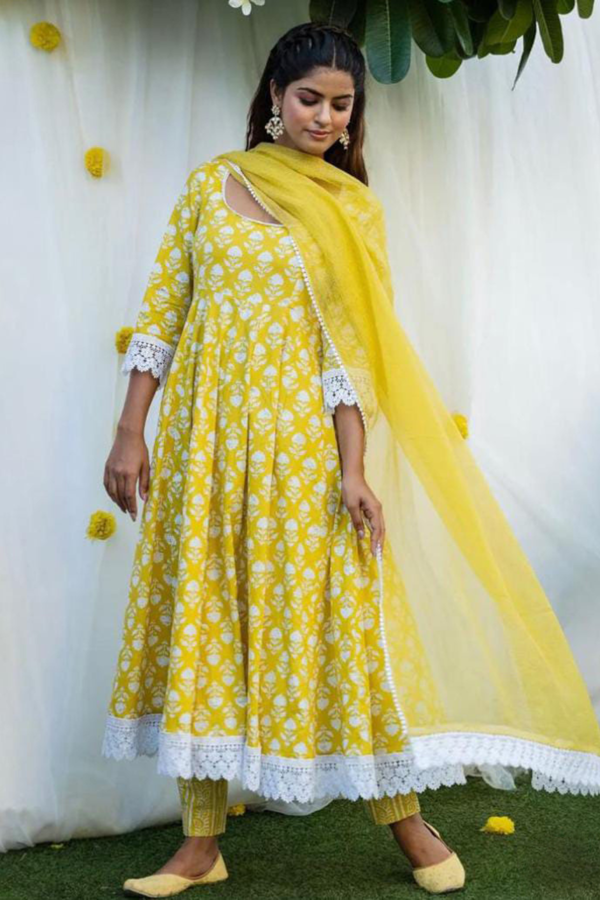 Anarkali Lace Work Suit