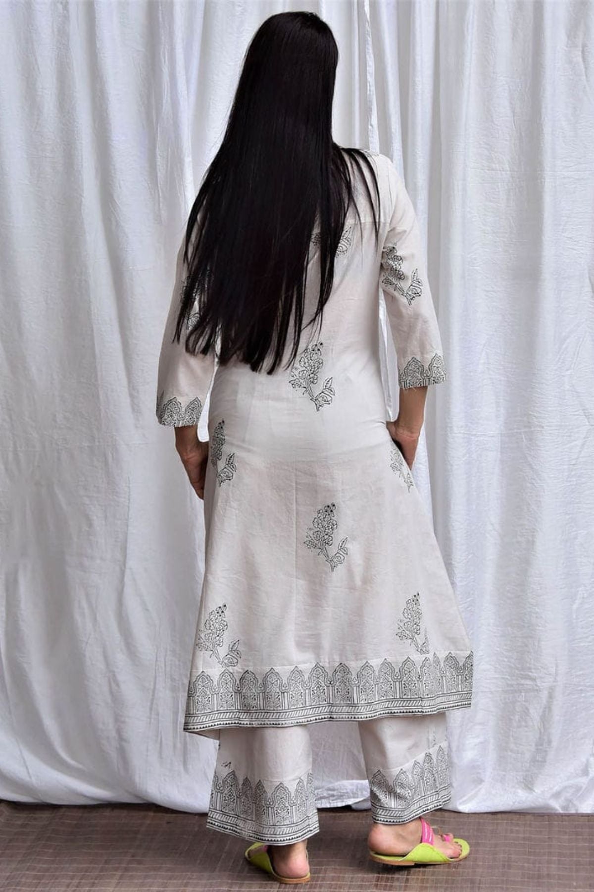 A line kurti Printed Set