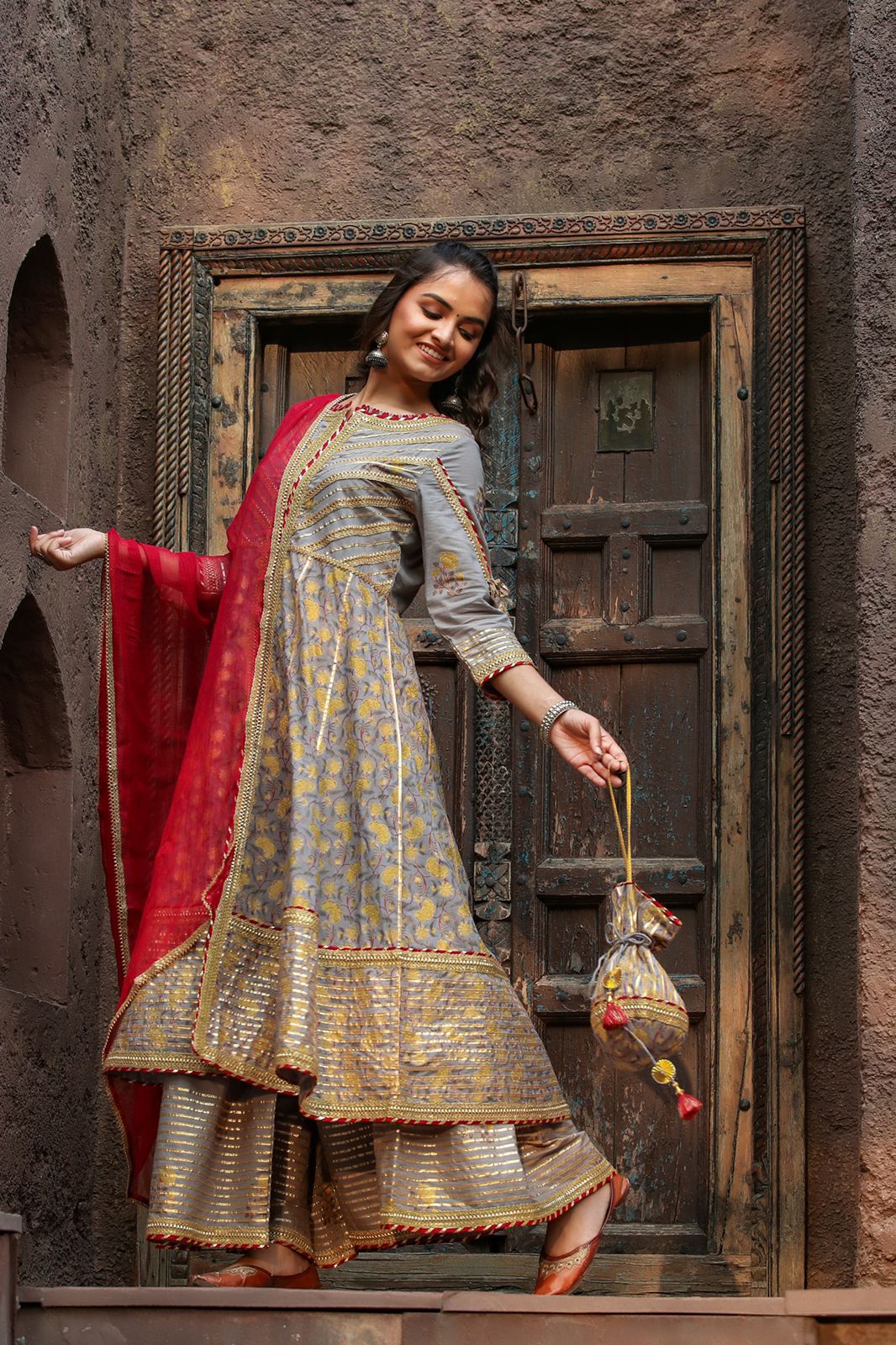 Anarkali Slit Festive Outfit