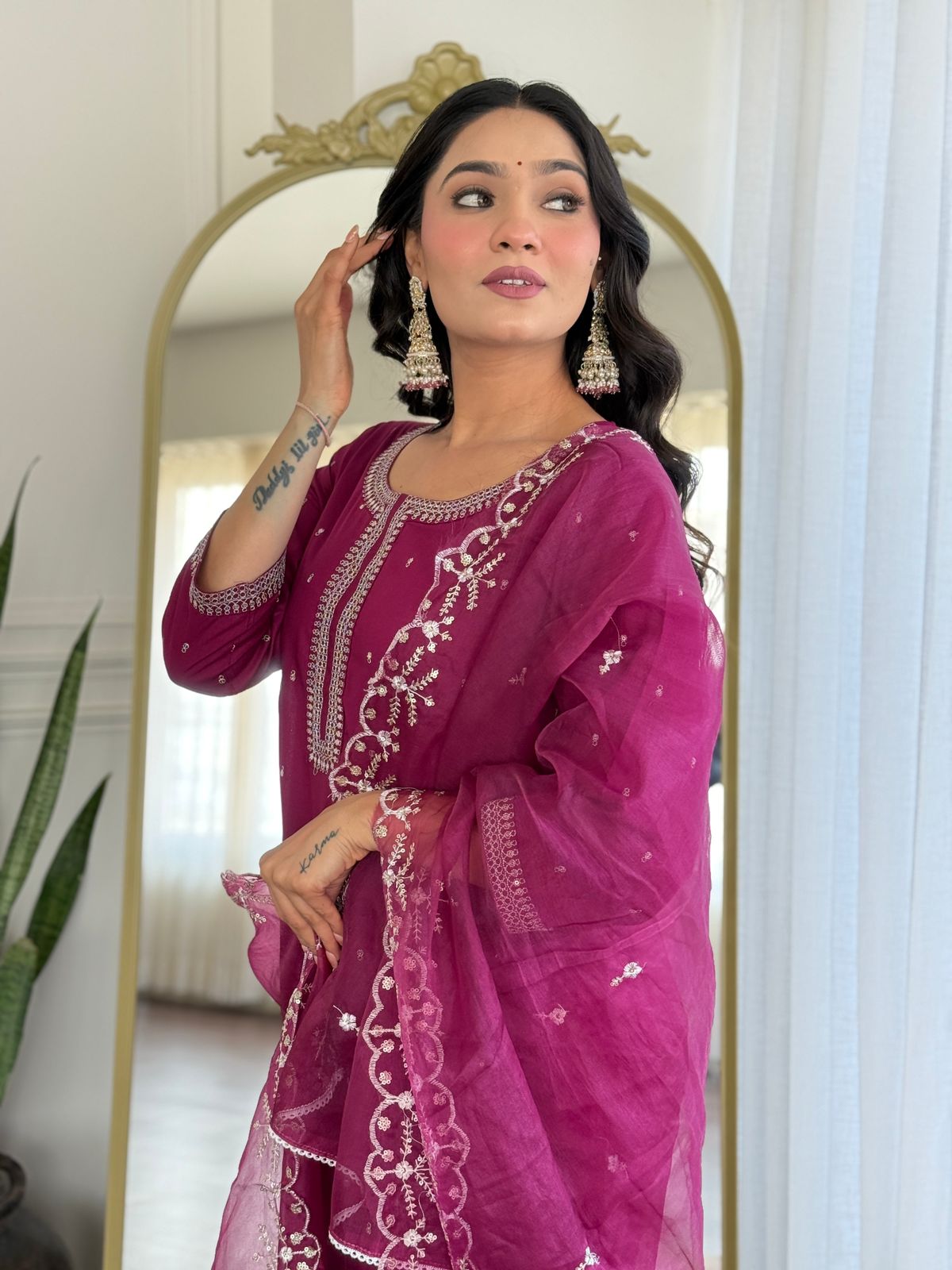 Beautiful embroidery kurta set