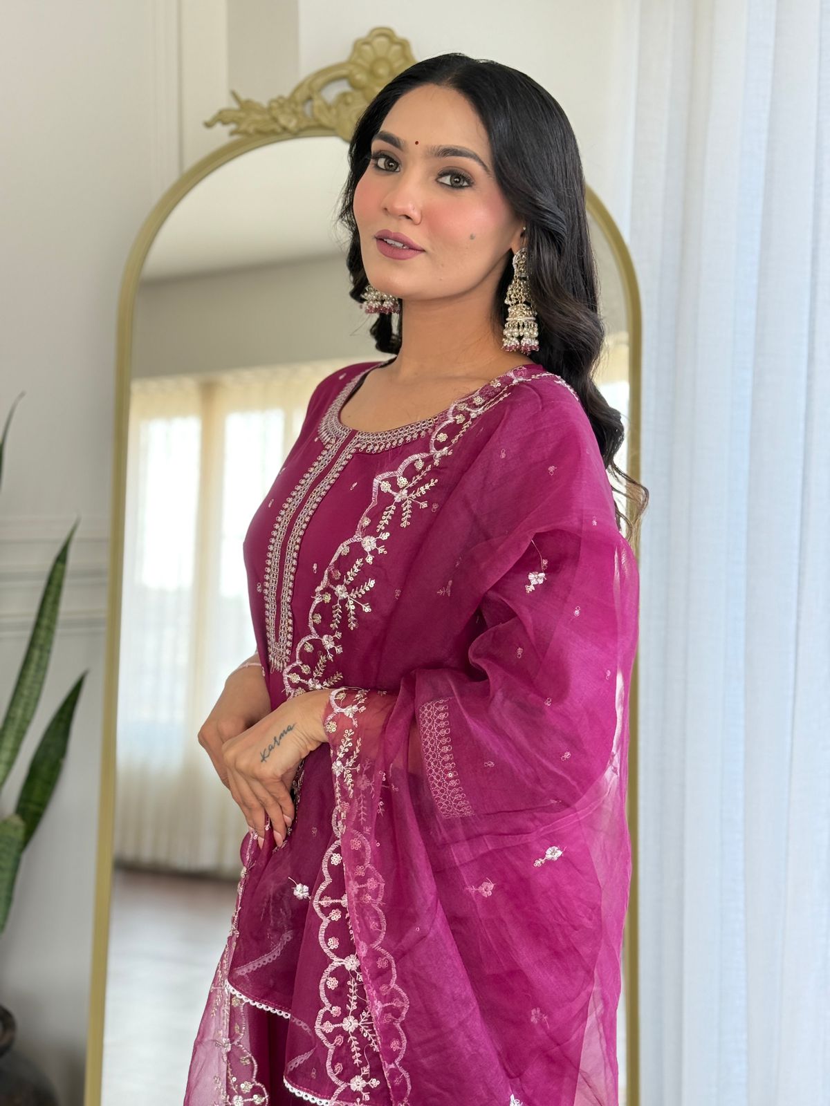 Beautiful embroidery kurta set