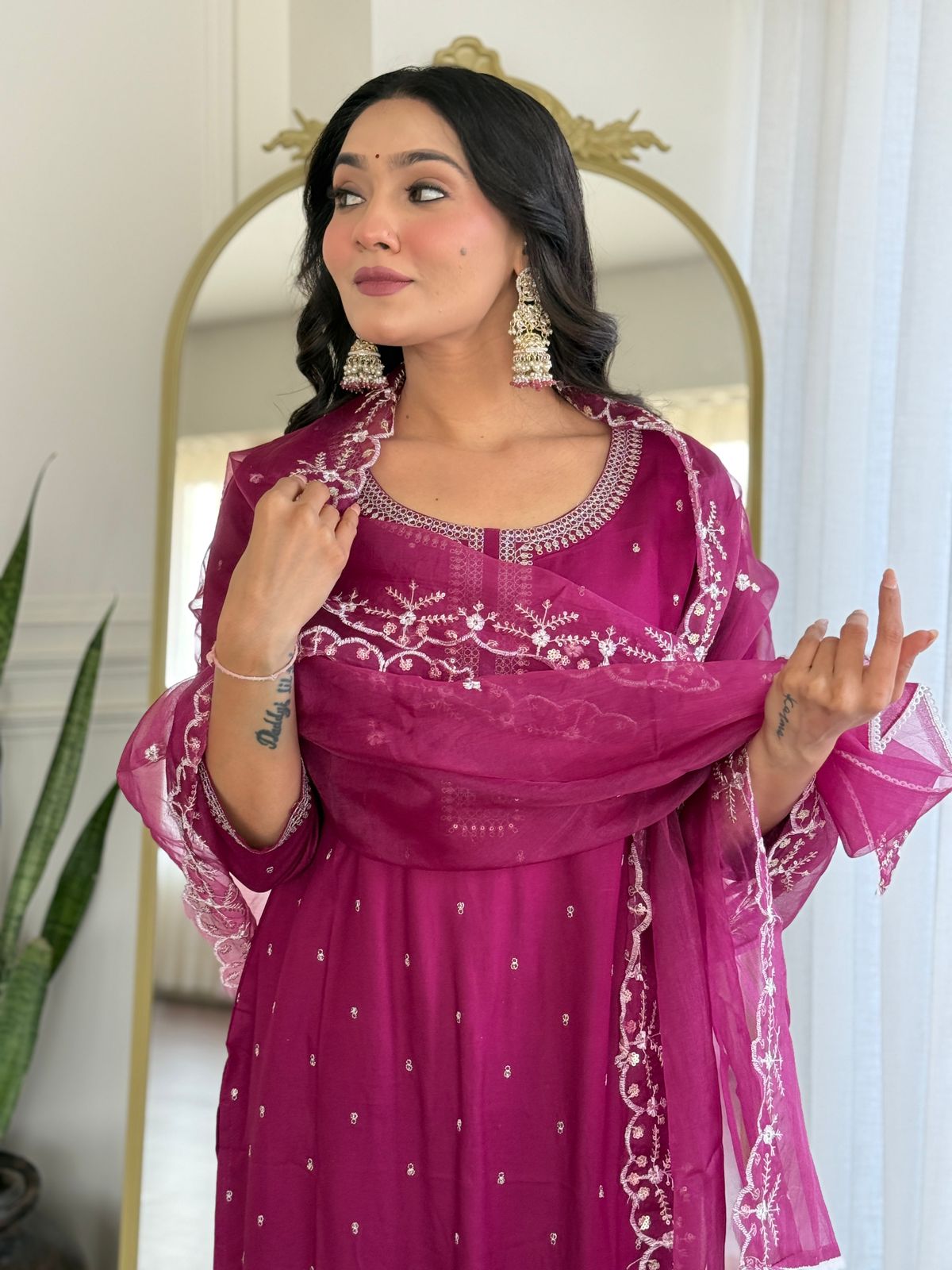Beautiful embroidery kurta set