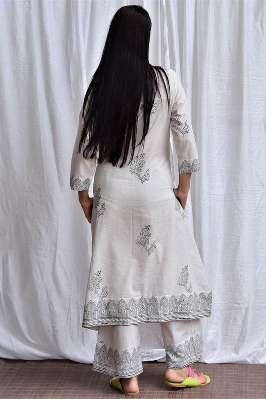 A line kurti Printed Set
