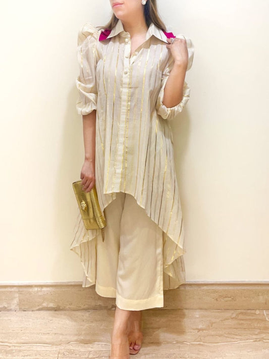 Asymmetrical Kurta Palazzo Outfit