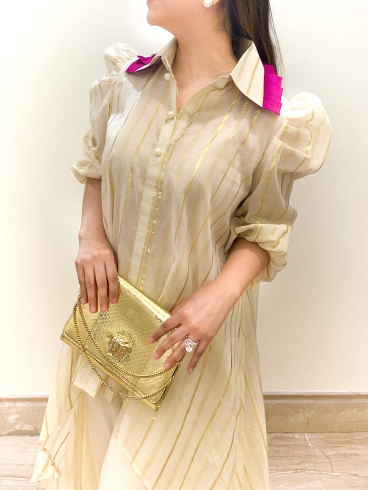 Asymmetrical Kurta Palazzo Outfit