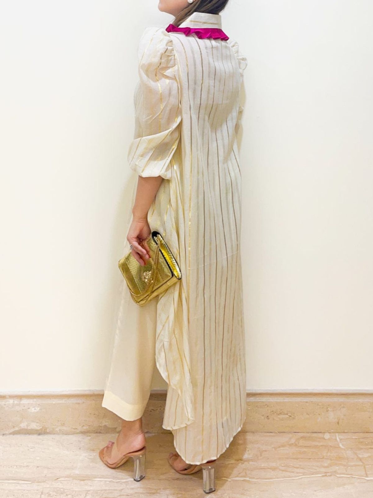 Asymmetrical Kurta Palazzo Outfit