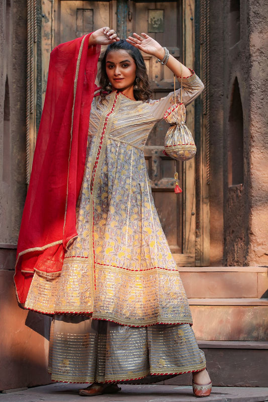 Anarkali Slit Festive Outfit