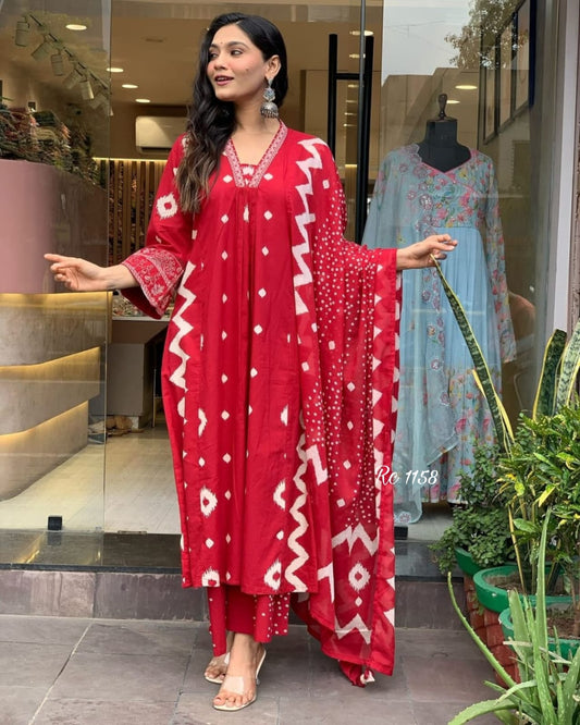 Anarkali Zigzag Outfit