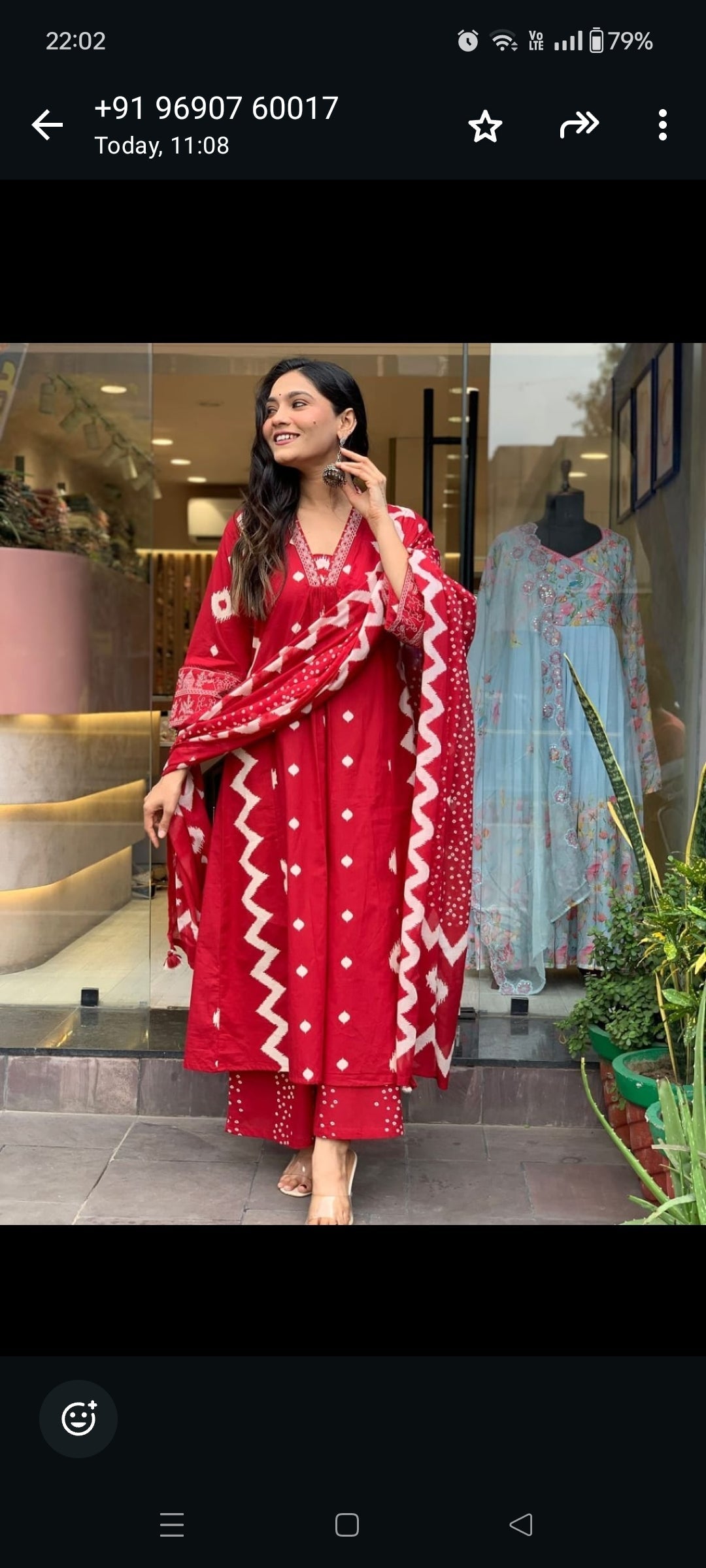 Anarkali Zigzag Outfit